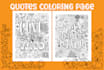 make kids and adult quotes coloring activity pages for KDP