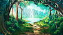 make anime background and environment concept art
