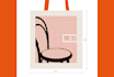 design your custom tote bag with a minimal graphics