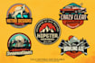 design vintage, retro, badge, business, company, clothing, outdoor, hipster logo