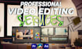 do professional video editing for youtube and social media