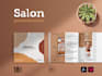 provide editable salon menu template 18 pages