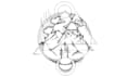 hand draw a custom black and white tattoo design