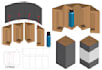 create a print ready packaging dieline template
