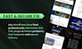 fix wordpress errors, bugs and speed up your slow website