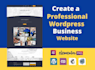 develop and design wordpress website or landing page using elementor pro