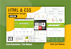 create a modern UI website design with HTML and CSS