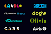 font typography logo design within 10hr