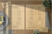 design creative and attractive trifold, bifold menu card