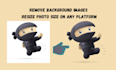 fix shopify images, remove background and resize photo size