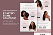 design editable custom klaviyo newsletter template