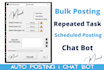 make custom auto chat and posting web bot with gui