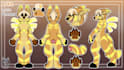 draw a cute reference sheet for your furry oc