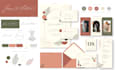 do a complete elegant wedding invitation handwritten logo