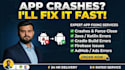 fix android app crashes, bugs and errors in java kotlin flutter android studio
