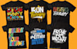 create awesome typography and custom graphic t shirt design