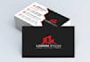 create a real estate modern unique business card in 12 hours