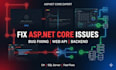 develop asp dot net core backend or web API with sql server