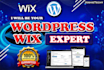 design professional website, ecommerce or course site, wordpress and wix expert