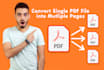 combine merge convert multiple pdf pages into a single file