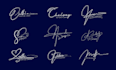 design luxury, scripted, handwritten, or signature logo