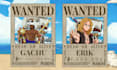 draw you in one piece wanted poster anime style