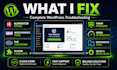 fix wordpress bugs and errors