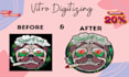 do embroidery digitizing into dst, pes file in 1hour