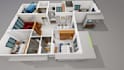 create quality architectural 3d floor plan within 10 hours