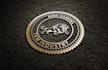 design 3d badge and gold logo