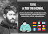 write your professional text in spanish