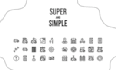 design super simple custom outline icon set
