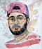 draw semi realistic portrait and watercolour illustration