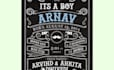 design a printable birth announcement chalkboard poster