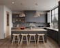 design kitchen interior and render 3d realistic images