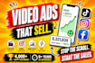 create dropshipping facebook, instagram or tiktok video ads