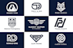 do a minimalist initial letter monogram logo design for your personal brand