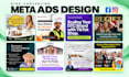 design high converting meta facebook static ad creatives