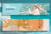 design professional linkedin banner for business or profile cover,header