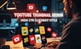 design clickbait youtube thumbnail design, high CTR, views