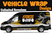 do vehicle wrap decal,truck wrap,trailer wrap, van wrap,car wrap,boat,food truck