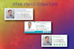 design responsive clickable HTML email signature