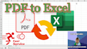convert PDF to excel fast