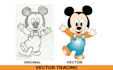 convert drawing into digital art,vector tracing logo and image