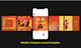 design custom canva carousel instagram template