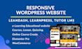 build wordpress lms website or elearning website or online course with learndash