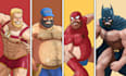 draw your hairy gay  bear, daddy, chubby and muscle bear man