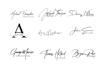 design signature, cursive, handwriting, scripted, handwritten logo