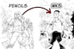 create a comic book illustration page for your brand or story
