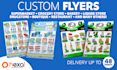 design a custom flyer for supermarket or grocery store